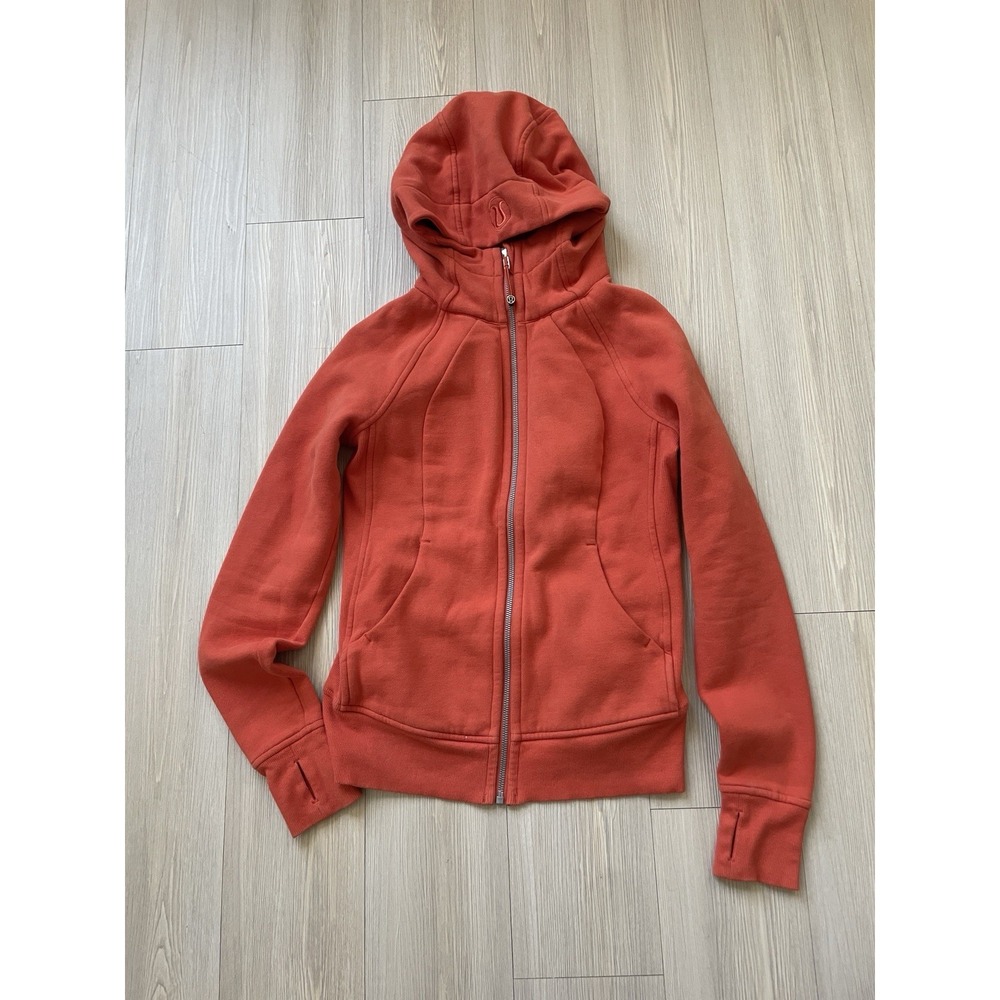 Lululemon Women's Vermilion Scuba Hoodie Size 6 Full Zip Athleisure Yoga